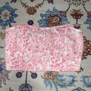 SHEIN Pink Floral Crop Top